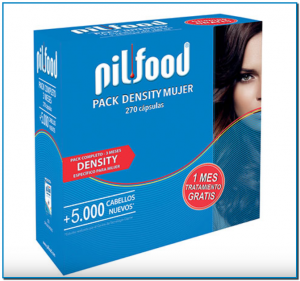 Comprar Pack Pilfood® Density 3 Meses Mujer en Gran Farmacia Andorra Online para la caída moderada del cabello