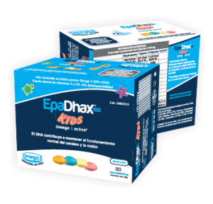 Comprar EpaDhax Kids 550 en Gran Farmacia Andorra Online EpaDhax Kids es un complemento alimenticio con un alto contenido en ácidos grasos Omega 3