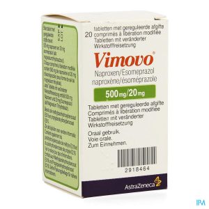 Vimovo medicamento para el alivio de los signos y síntomas de la artrosis, la artritis reumatoide y la espondilitis anquilosante