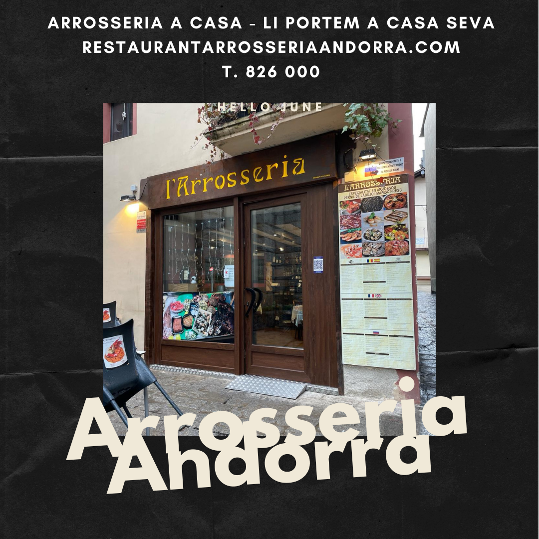 ARROSSERÍA ANDORRA. Un Restaurante singular es el restaurante Arrossería Andorra donde podemos comer una gran variedad de Paellas y arroces caldosos, desde la típica paella mixta hasta el arroz caldoso de Bogavante Gallego, siempre con el sabor de un buen Restaurante de playa
