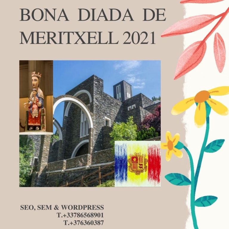 BONA DIADA DE MERITXELL 2021 - SEO SEM WORDPRESS - +33786568901
