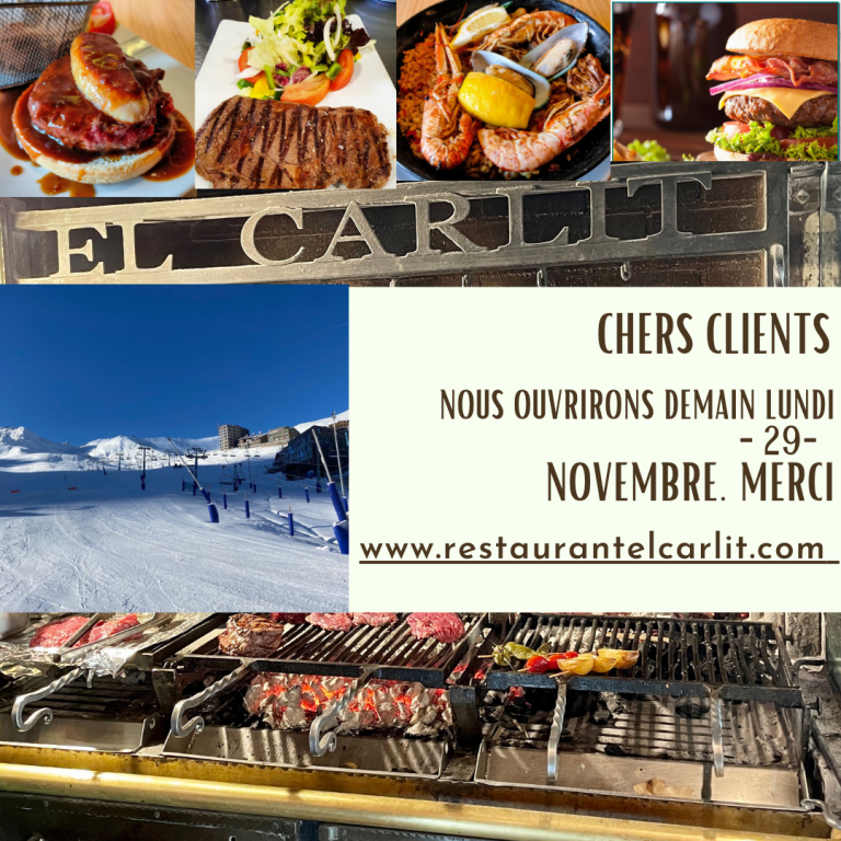 RESTAURANT EL CARLIT STEAK HOUSE Pas de la Case | Pistes de ski et snowboard Secteur Pas de la Casa Pas de la Casa — Pistes de ski et snowboard en Andorre. Secteur Pas de la Casa