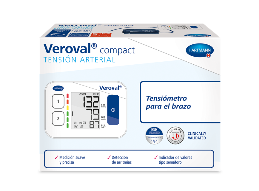 Comprar Veroval® compact Tensiómetro de Brazo y Detección de arritmias en Gran Farmacia Andorra Veroval® Auto-Test es una marca registrada del GRUPO HARTMANN.
