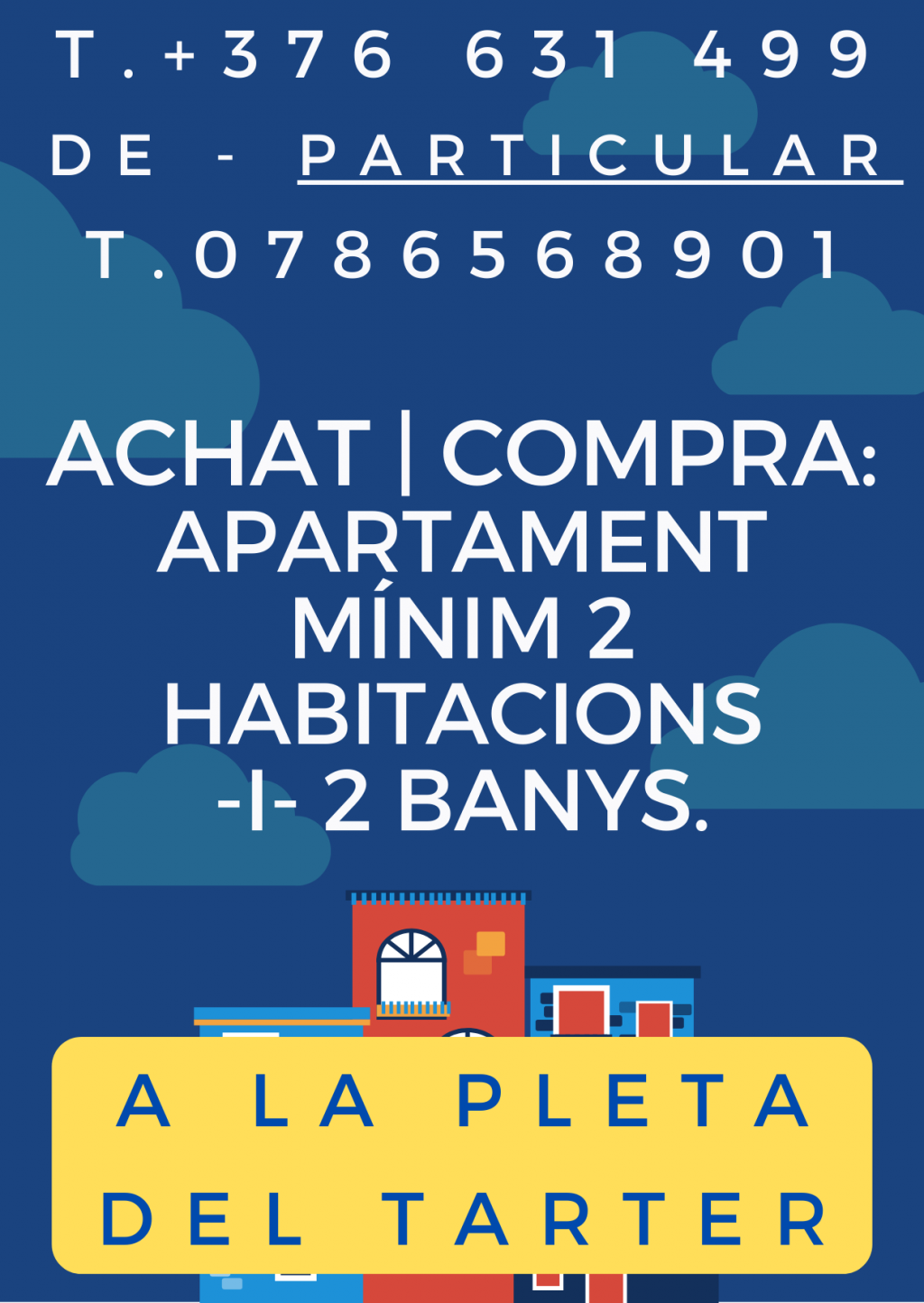 Compro apartamento de segunda mano o de nueva construcción en La Pleta de El Tarter en Canillo de particular a particular agencias no Principado de Andorra