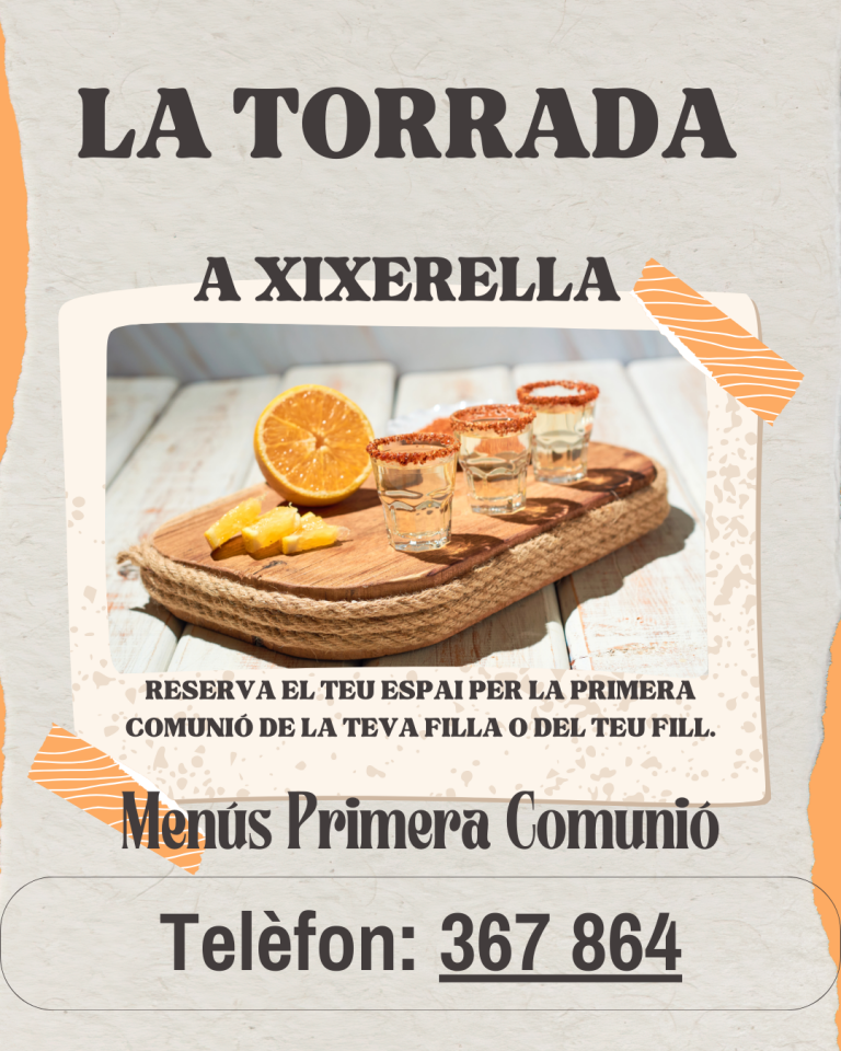 Organitzar la primera comunió al Restaurant La Torrada a Xixerella Resort. Ha arribat l’any que el teu fill faci la comunió.