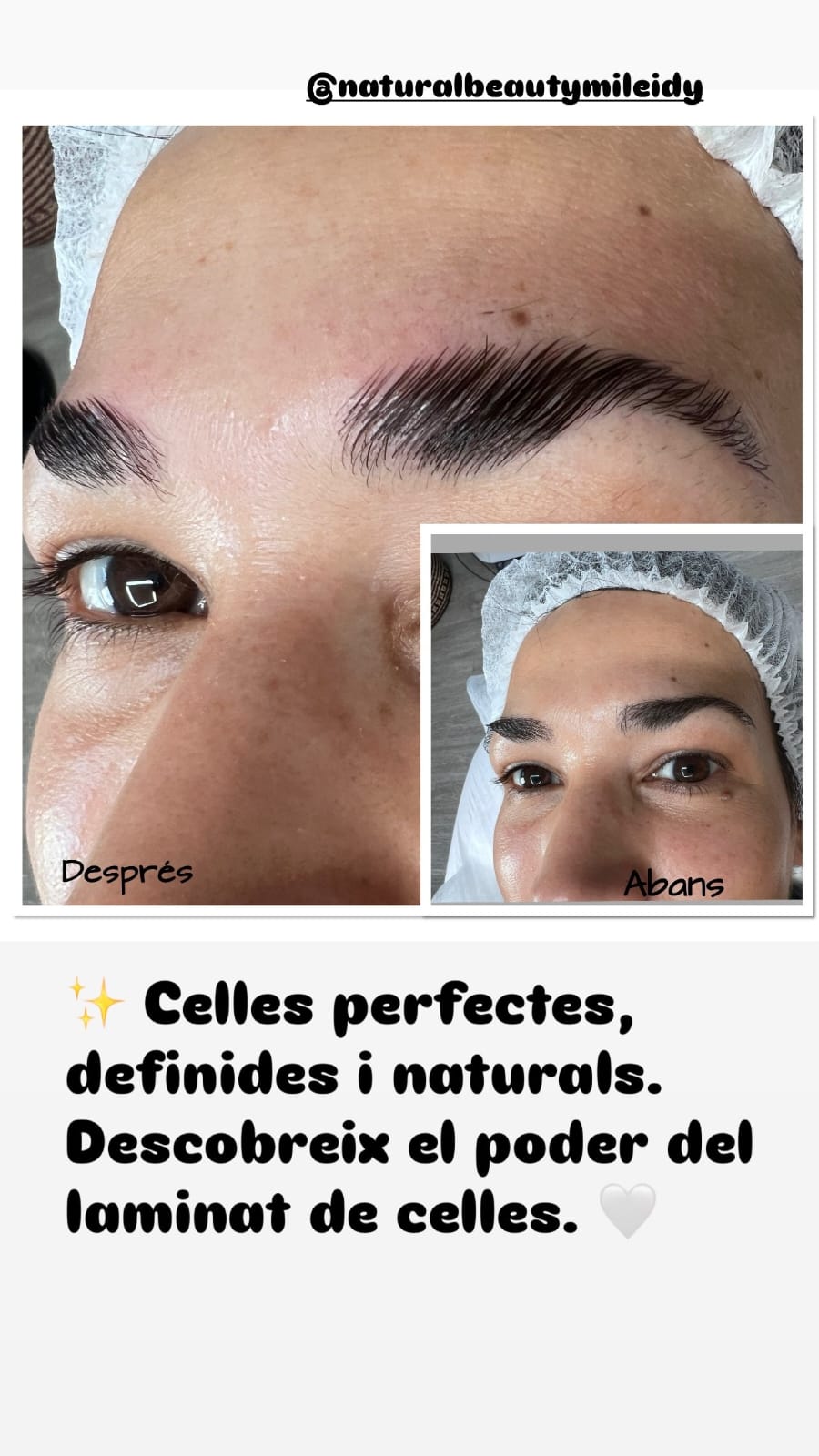Per aconseguir unes celles definides i naturals a Andorra, pots acudir a diversos centres d'estètica especialitzats en disseny, micropoliment i laminat. Alguns dels serveis i llocs més destacats al país inclouen: 

Microblading i Efecte Pèl a Pèl: Ofereix un acabat realista per omplir i definir sense perdre la naturalitat. Pots trobar-ho a centres com a l'espai de Natural Beauty Andorra. 
Laminat i Disseny de Celles: Ideal per ordenar, donar volum i fixar la forma respectant l'harmonia del rostre. Es realitza en establiments com https://www.instagram.com/naturalbeautymileidy/ 
Depilació i Definició Clàssica: Tractaments de manteniment i perfilat professional adaptats a la morfologia de la cara, disponibles a l'espai de https://www.instagram.com/naturalbeautymileidy/ 